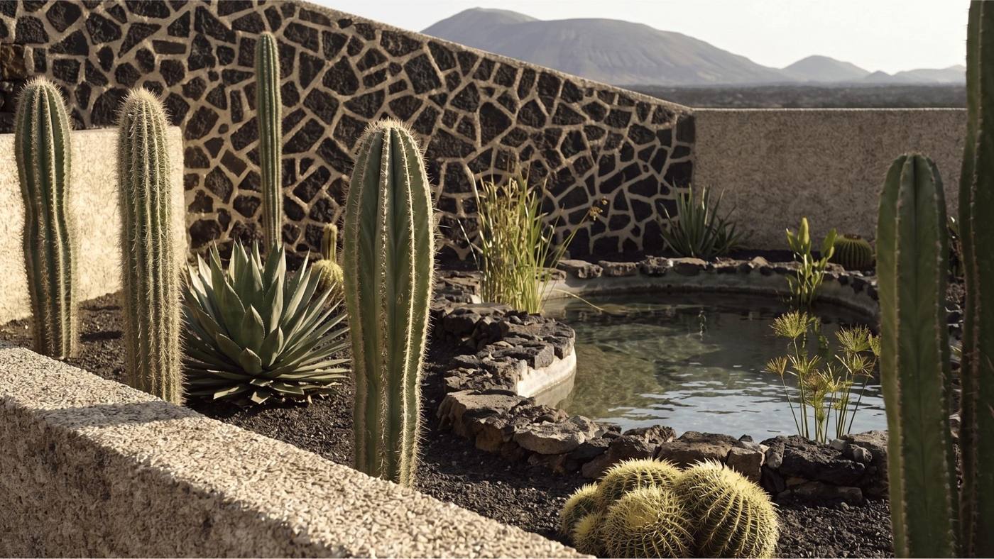Visualisation of the lava spa pond